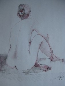 Soft Sitting Nude